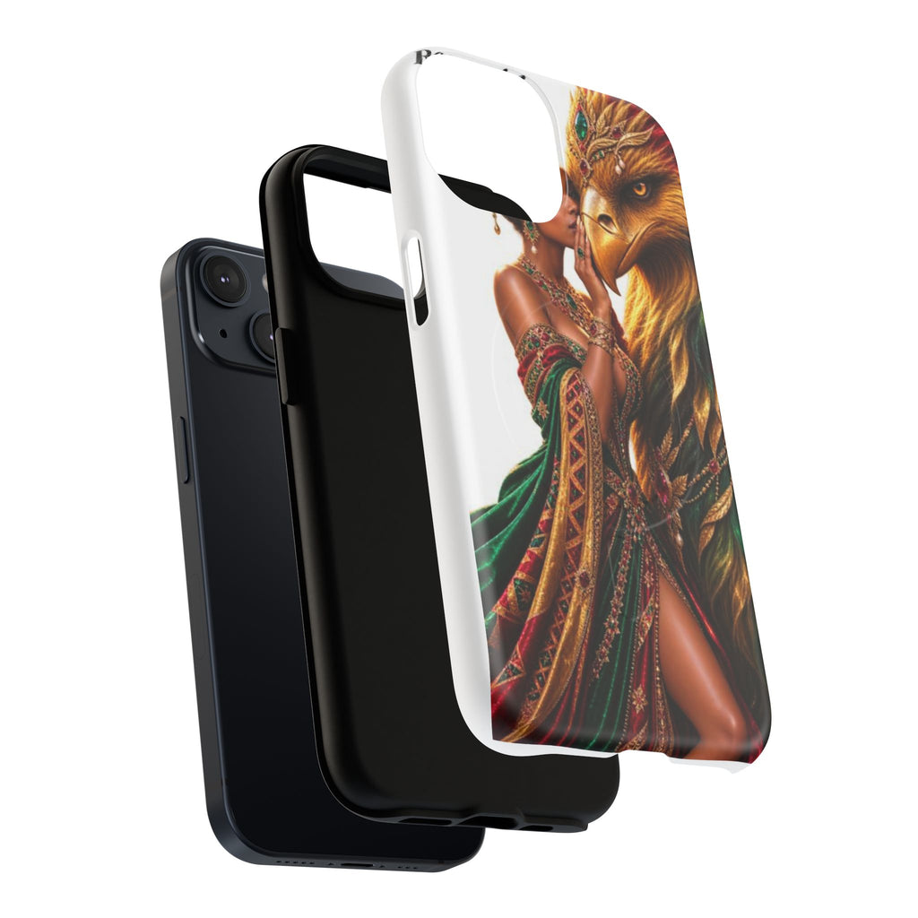 Royalty Phone Case — African Queen & Gryphon Art Tough Magnetic Case