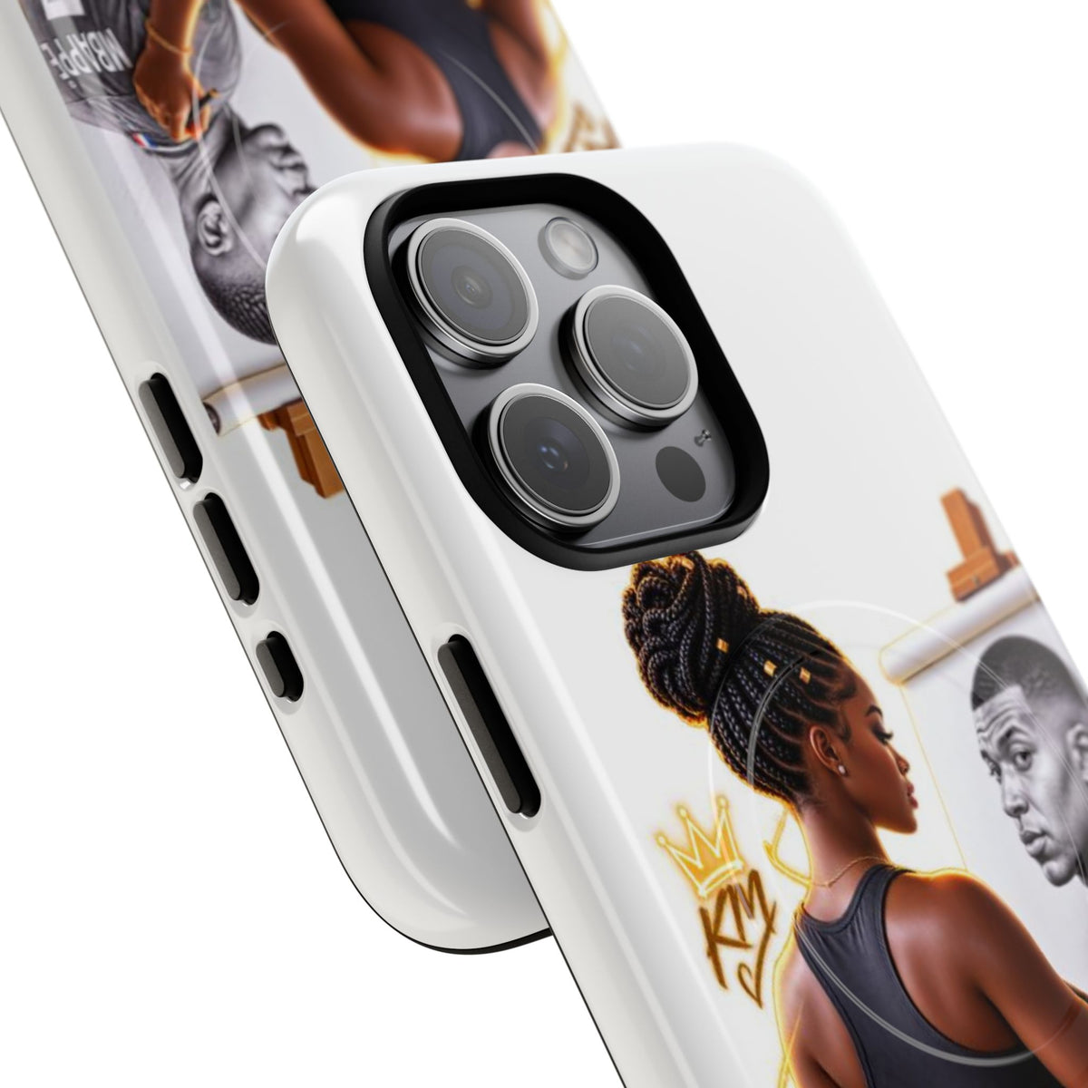 Tough Magnetic Case — Athletic Woman Painting Portrait Phone Cover (King Signature)