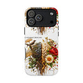 Phone Case — 'Use Your Brainy Think, Son' Floral Brain Magnetic Case