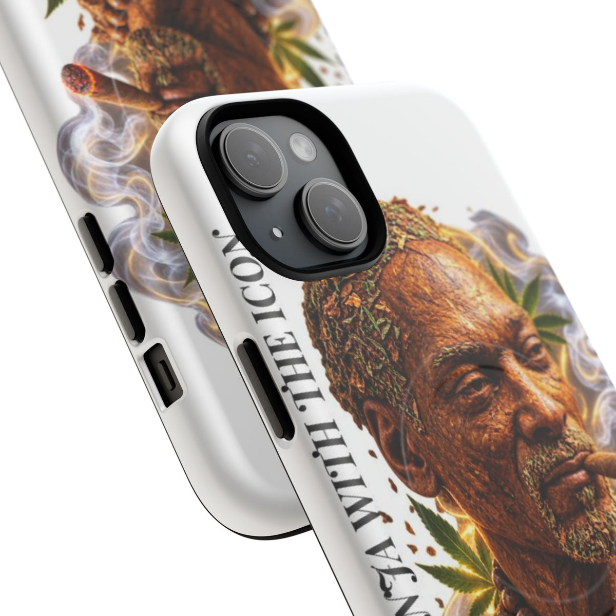 Rasta Icon Tough Magnetic Phone Case — 'Blazin' the Crazy' Smoky Portrait
