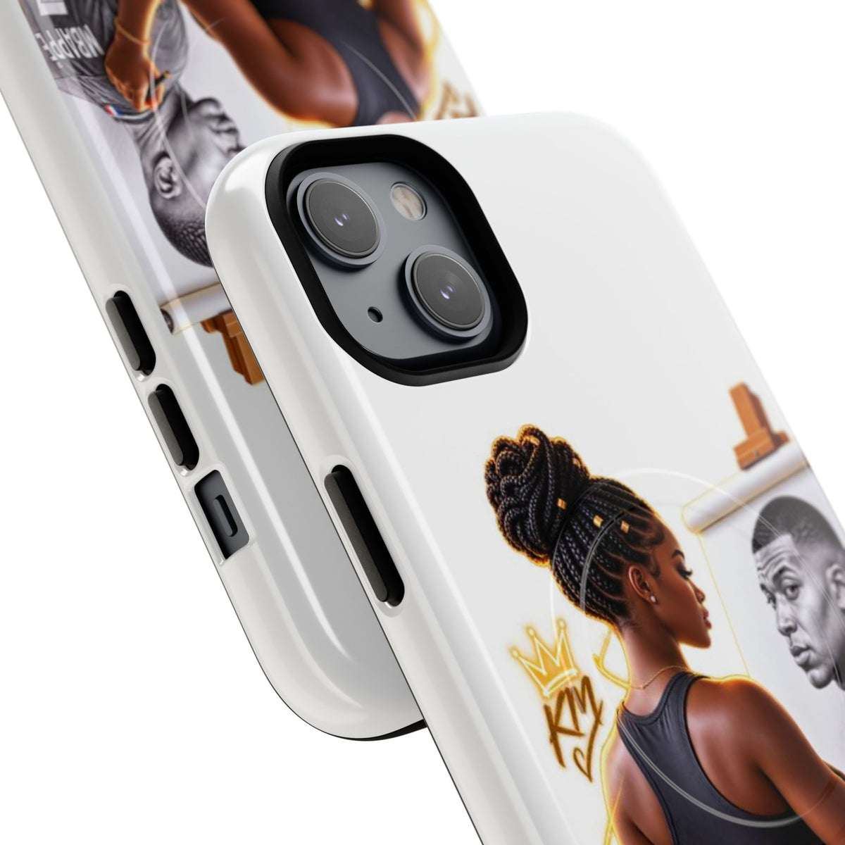 Tough Magnetic Case — Athletic Woman Painting Portrait Phone Cover (King Signature)