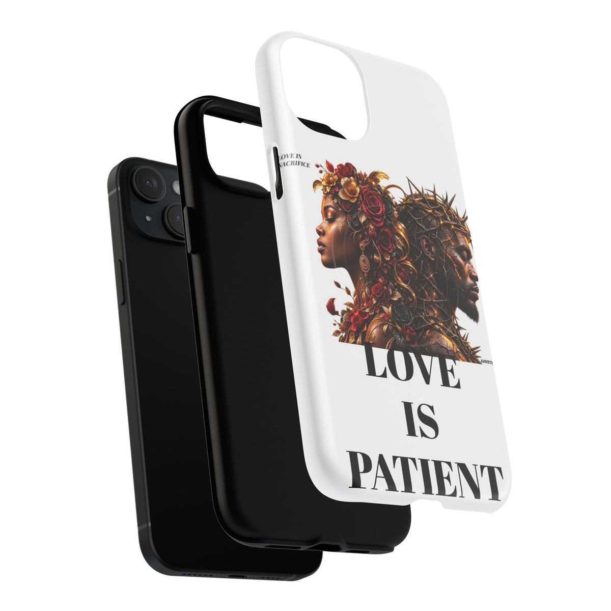 Phone Case — "Love Is Patient" Dual Portrait Magnetic Tough Case