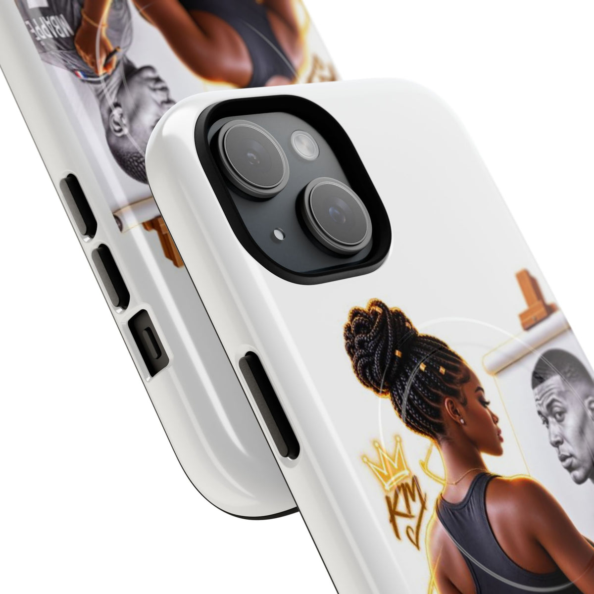 Tough Magnetic Case — Athletic Woman Painting Portrait Phone Cover (King Signature)