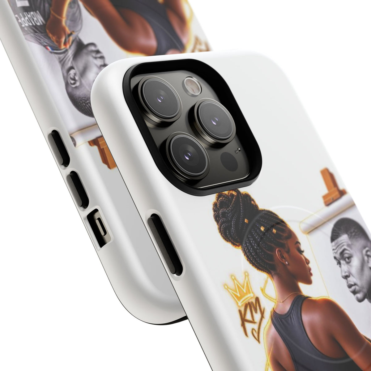 Tough Magnetic Case — Athletic Woman Painting Portrait Phone Cover (King Signature)