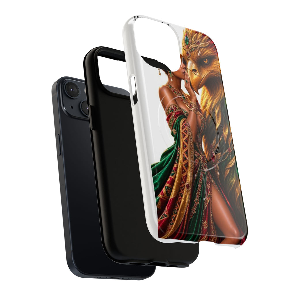 Royalty Phone Case — African Queen & Gryphon Art Tough Magnetic Case