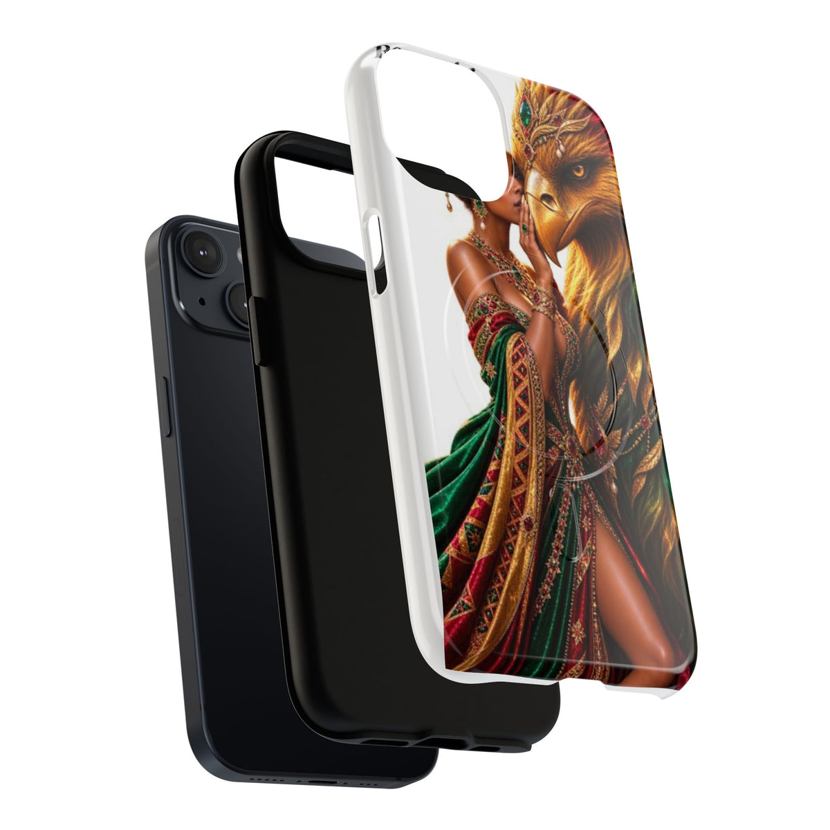 Royalty Phone Case — African Queen & Gryphon Art Tough Magnetic Case