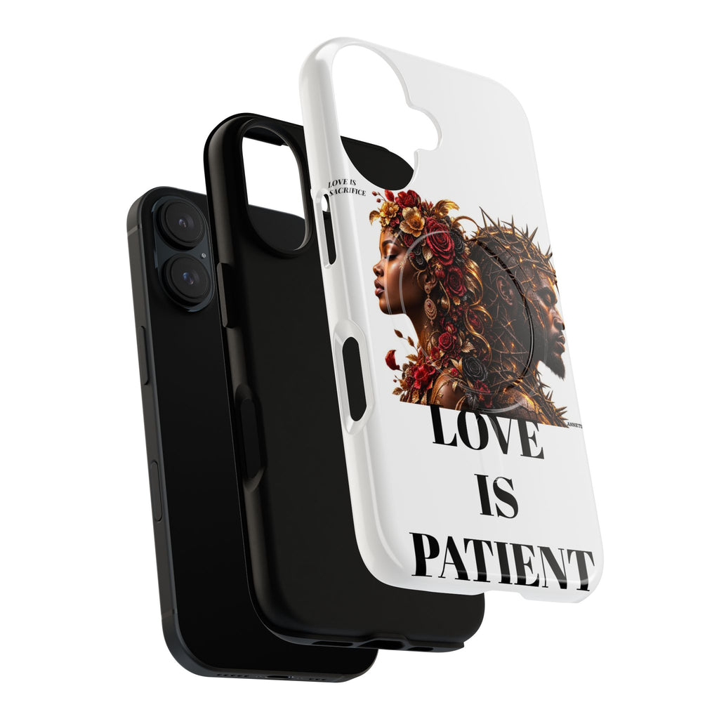 Phone Case — "Love Is Patient" Dual Portrait Magnetic Tough Case