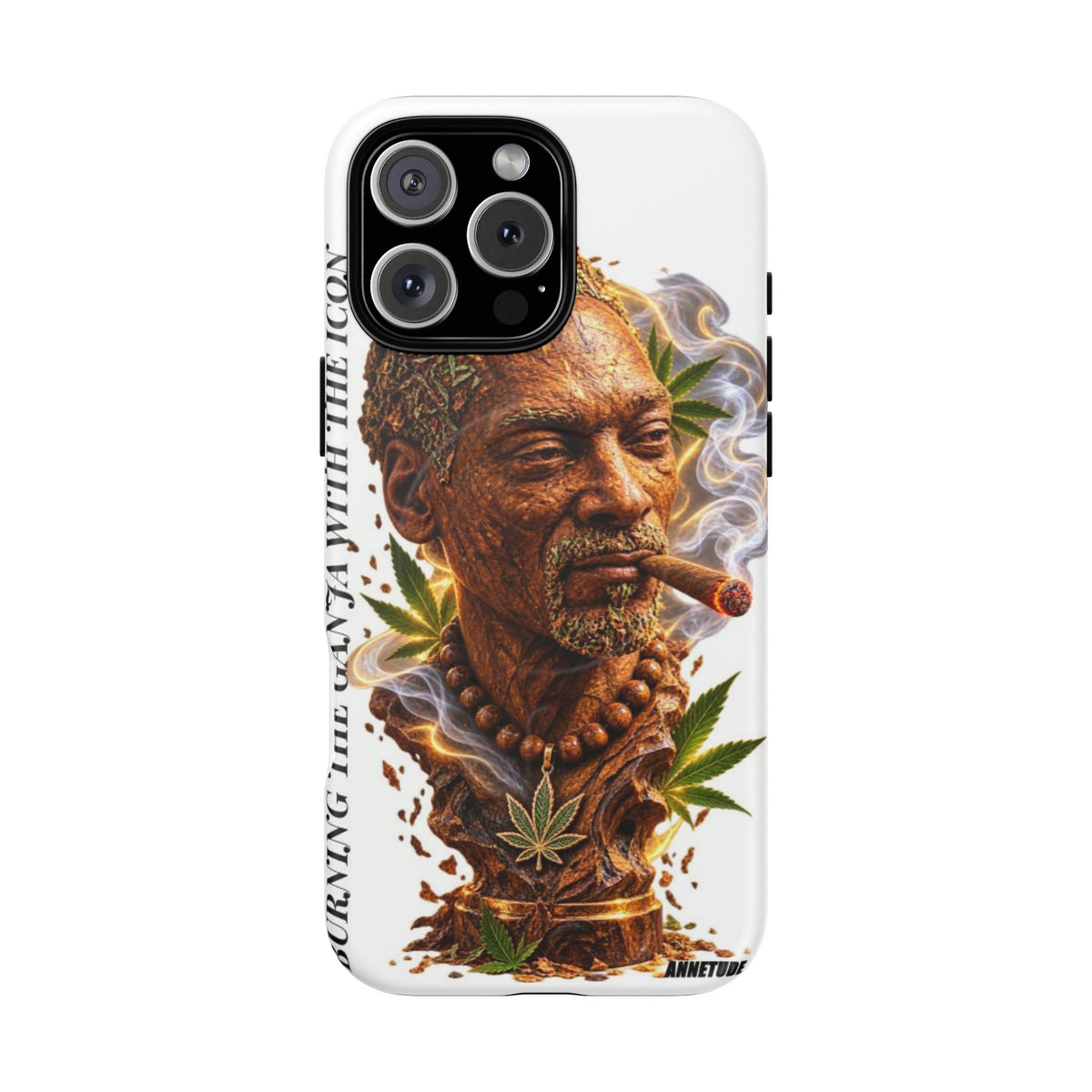 Rasta Icon Tough Magnetic Phone Case — 'Blazin' the Crazy' Smoky Portrait