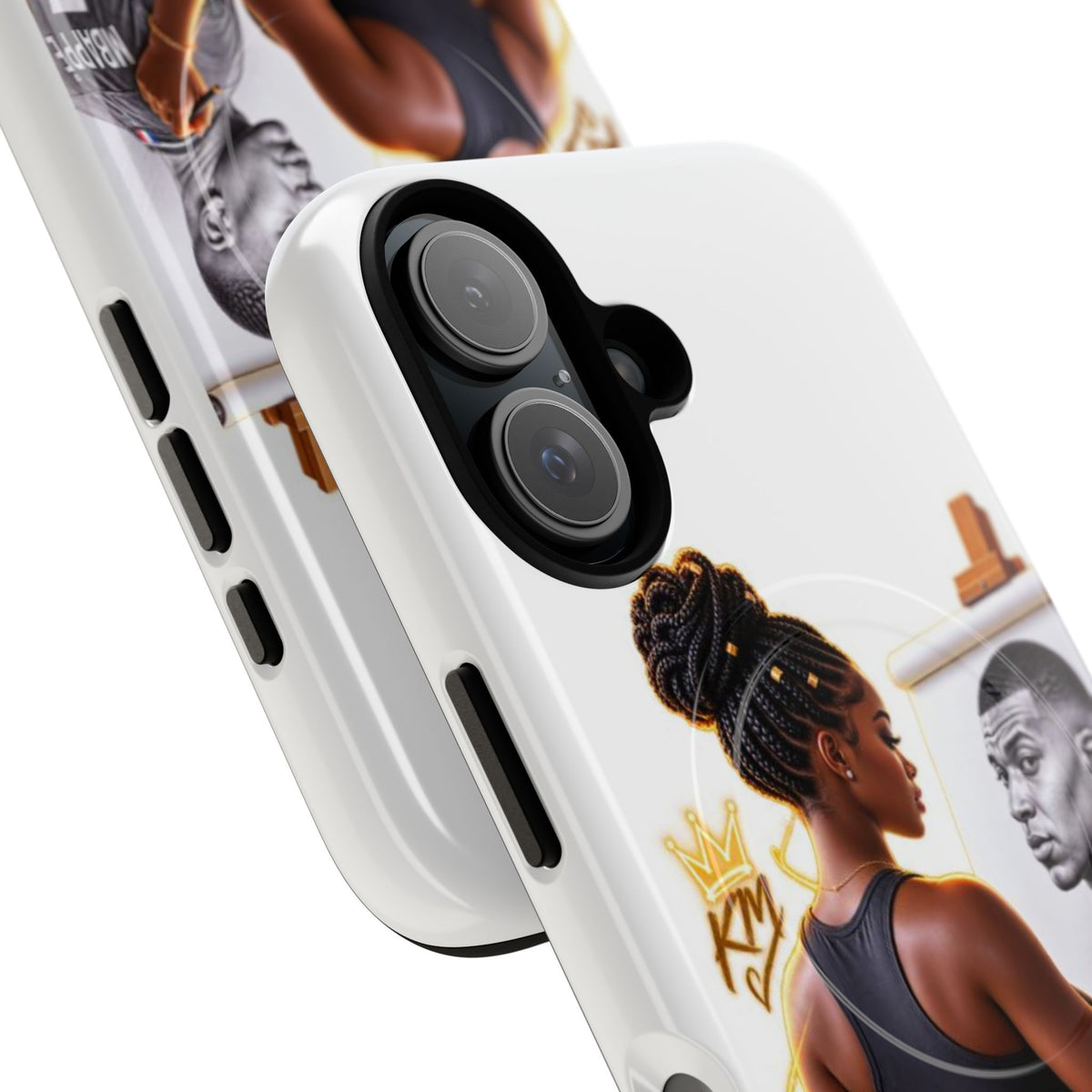 Tough Magnetic Case — Athletic Woman Painting Portrait Phone Cover (King Signature)