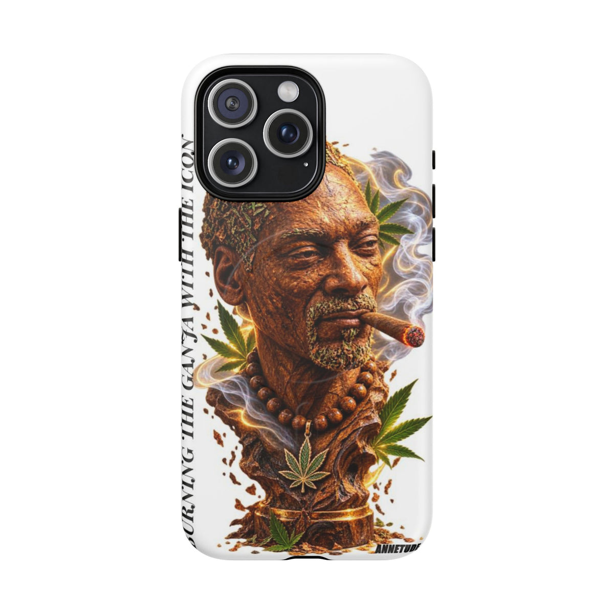 Rasta Icon Tough Magnetic Phone Case — 'Blazin' the Crazy' Smoky Portrait