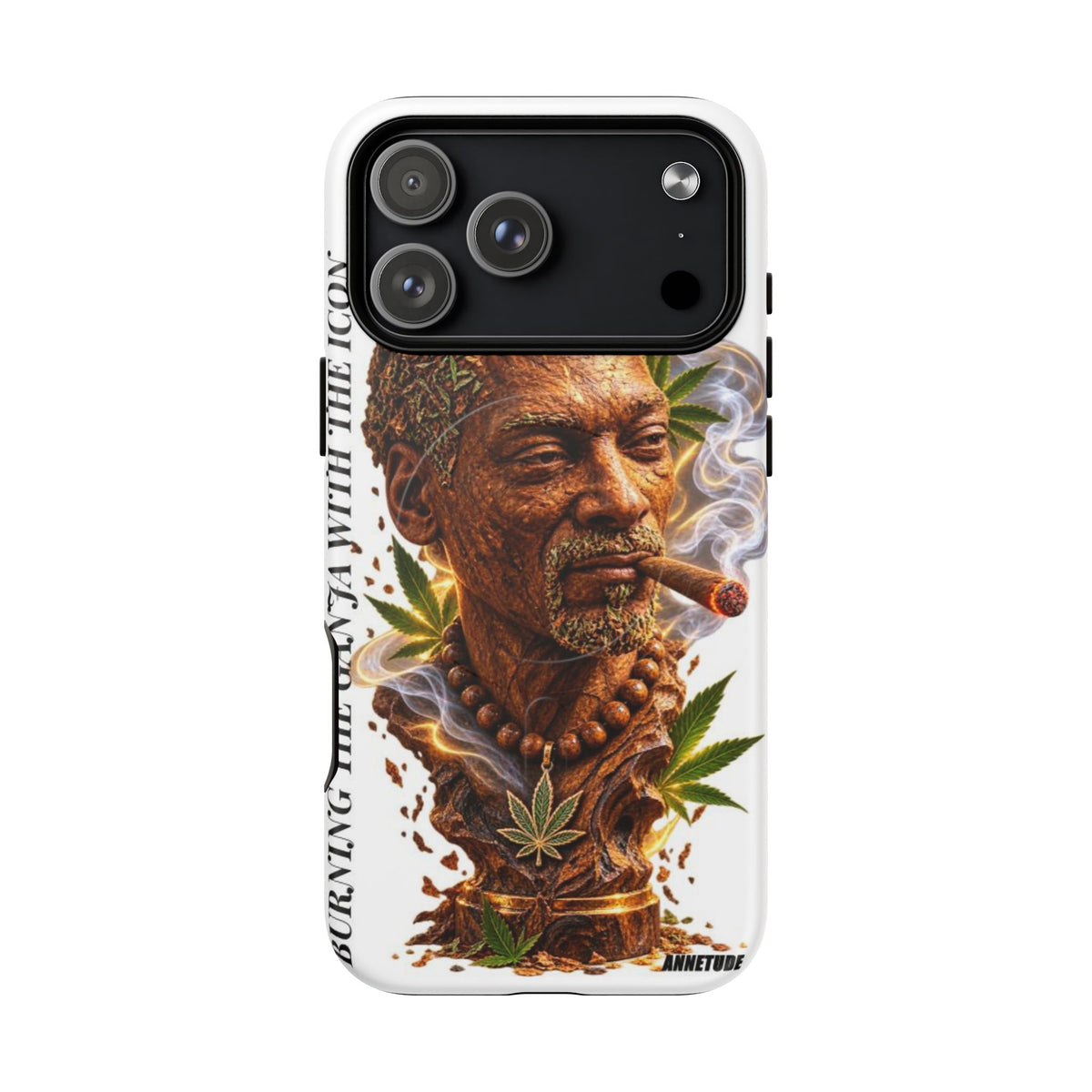 Rasta Icon Tough Magnetic Phone Case — 'Blazin' the Crazy' Smoky Portrait