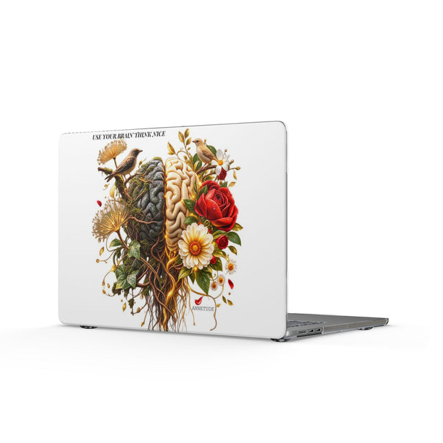 MacBook Case — Floral Brain Art Clear Hard Shell — view 2