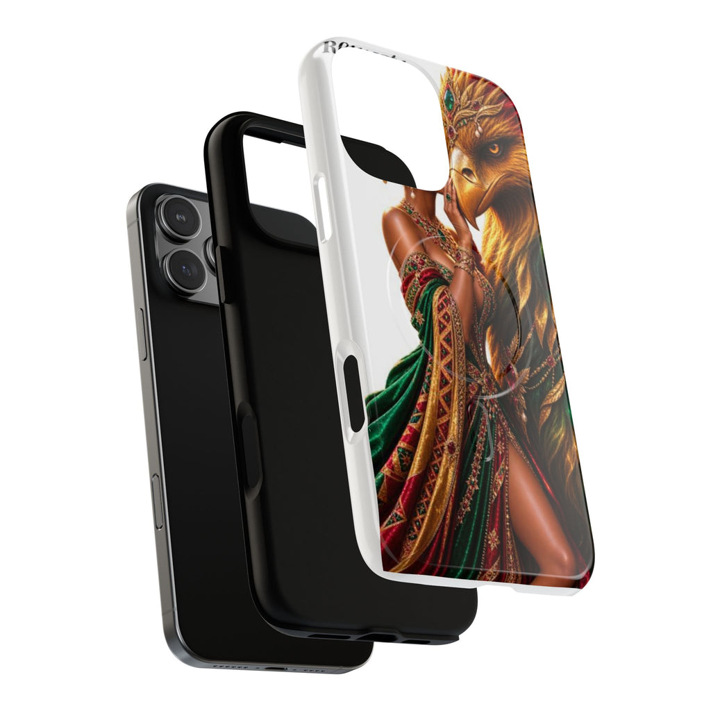Royalty Phone Case — African Queen & Gryphon Art Tough Magnetic Case