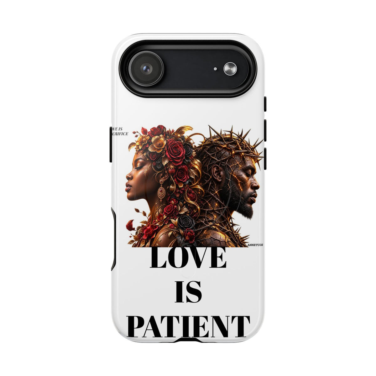 Phone Case — "Love Is Patient" Dual Portrait Magnetic Tough Case