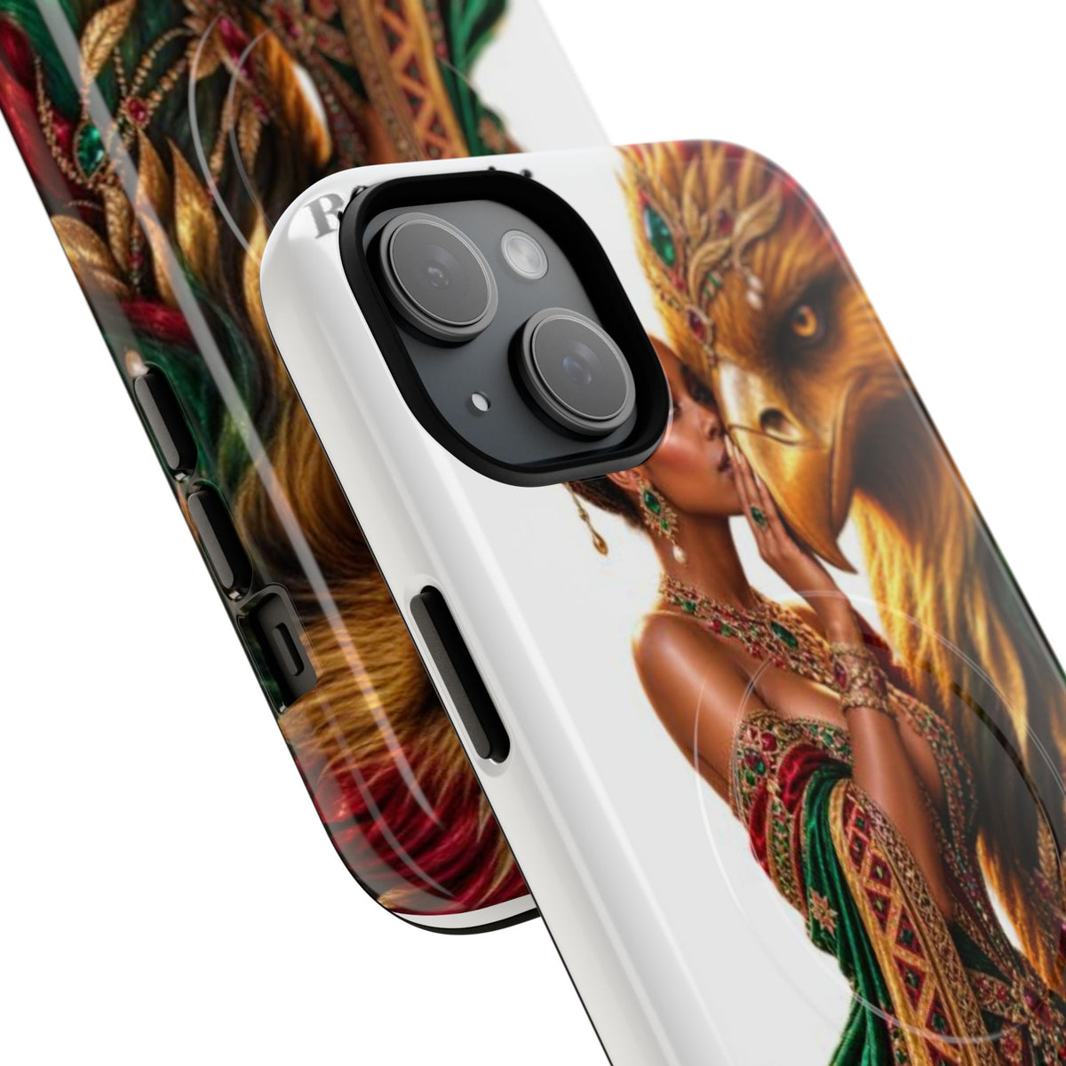 Royalty Phone Case — African Queen & Gryphon Art Tough Magnetic Case