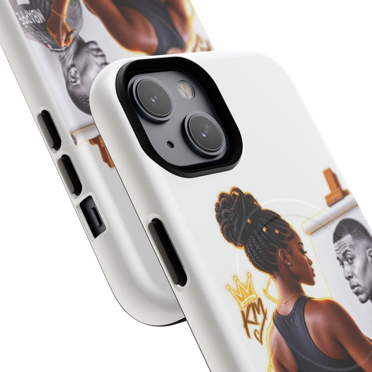 Tough Magnetic Case — Athletic Woman Painting Portrait Phone Cover (King Signature)