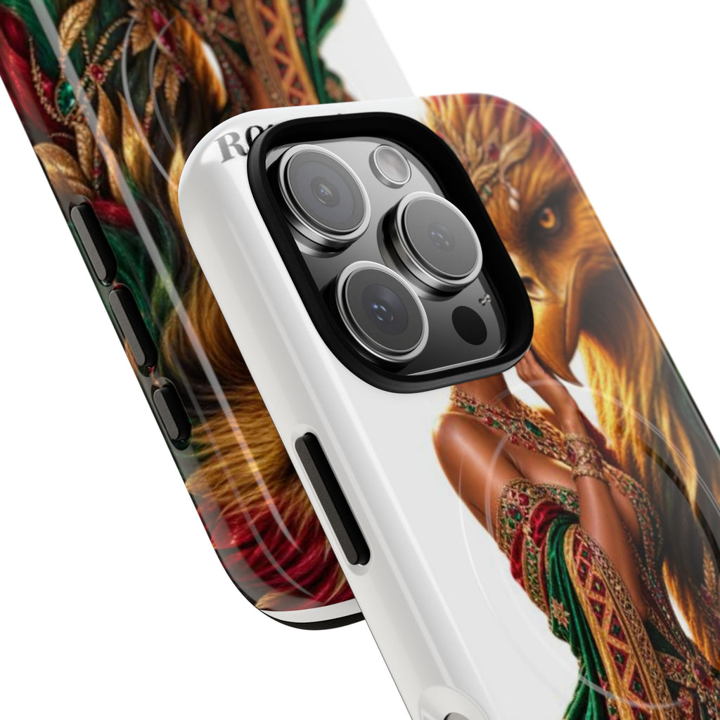 Royalty Phone Case — African Queen & Gryphon Art Tough Magnetic Case