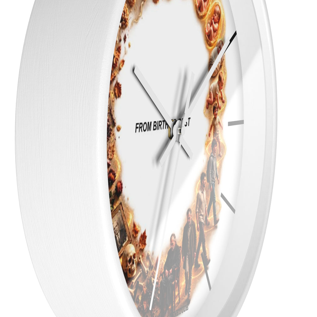 Wall Clock — 'From Birth to Rest' Time Cycle Decorative Clock