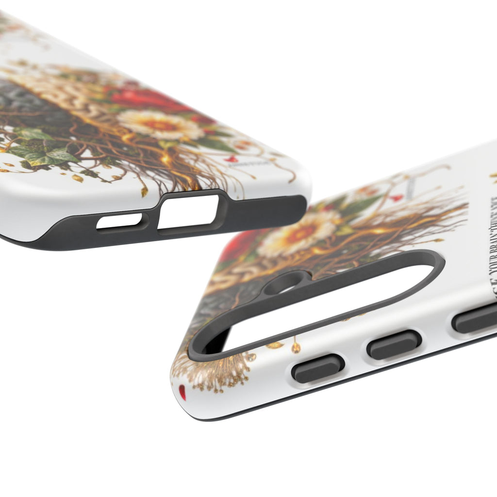 Phone Case — Floral Brain Illustration Protective Cover