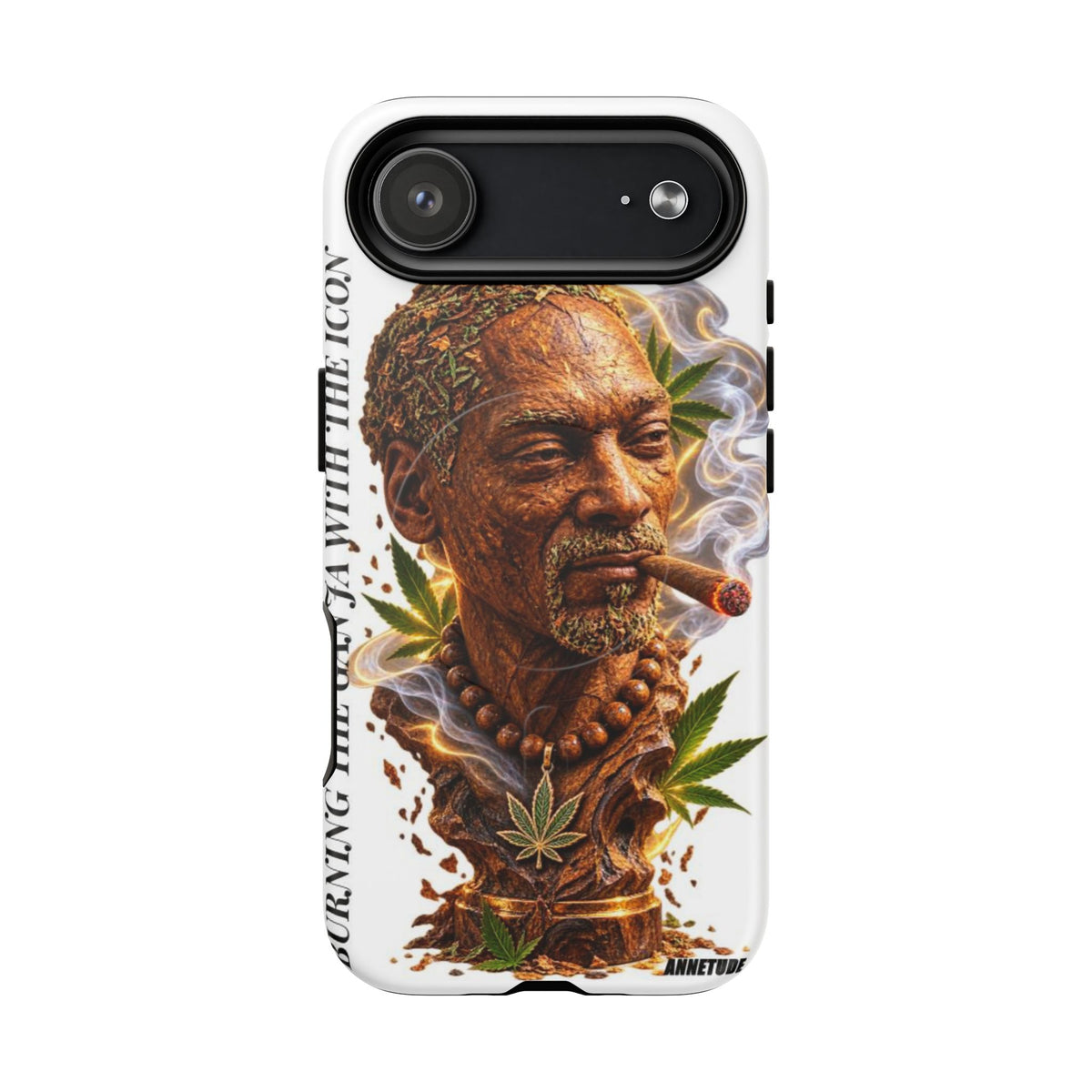 Rasta Icon Tough Magnetic Phone Case — 'Blazin' the Crazy' Smoky Portrait