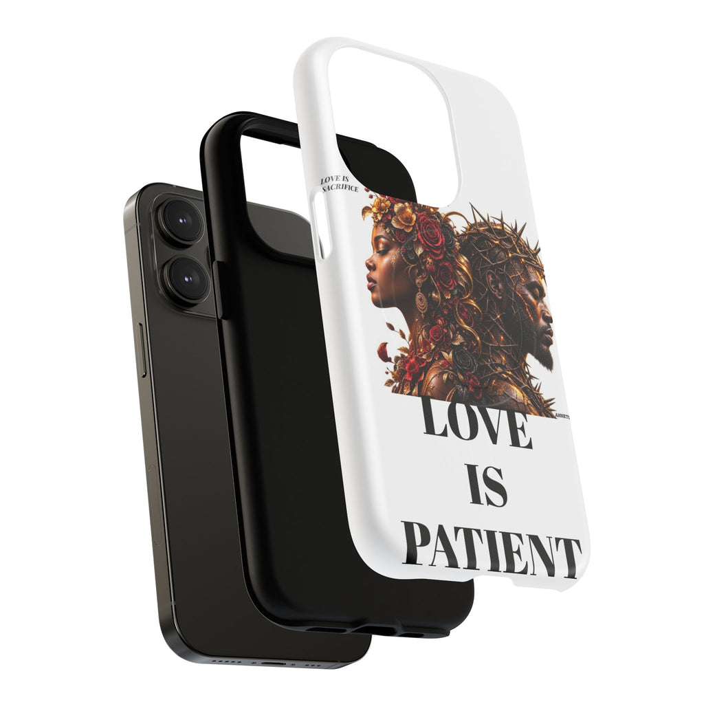 Phone Case — "Love Is Patient" Dual Portrait Magnetic Tough Case
