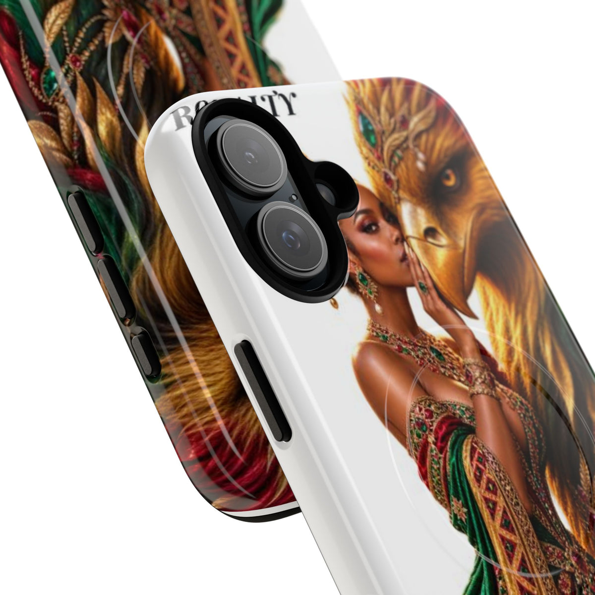 Royalty Phone Case — African Queen & Gryphon Art Tough Magnetic Case