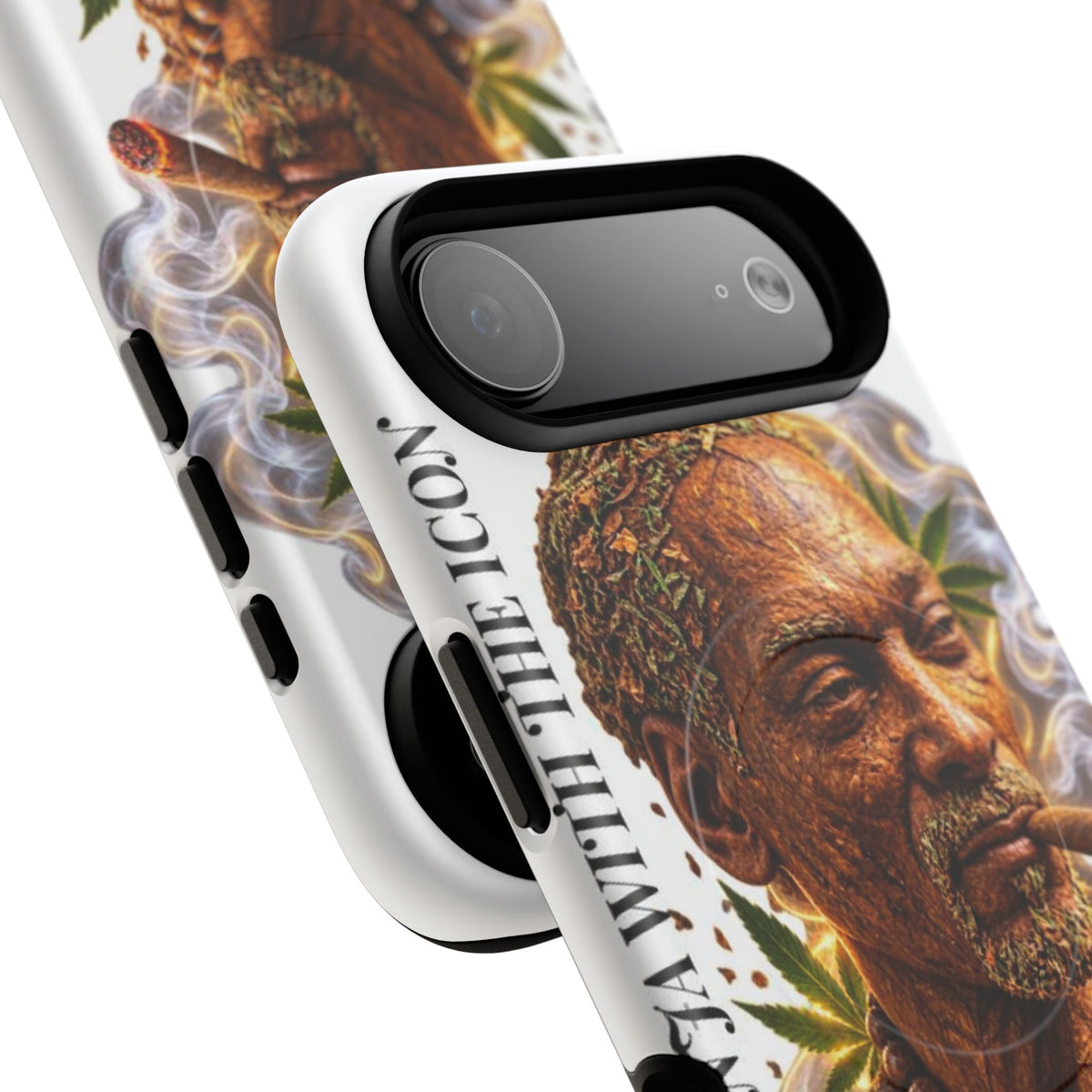 Rasta Icon Tough Magnetic Phone Case — 'Blazin' the Crazy' Smoky Portrait