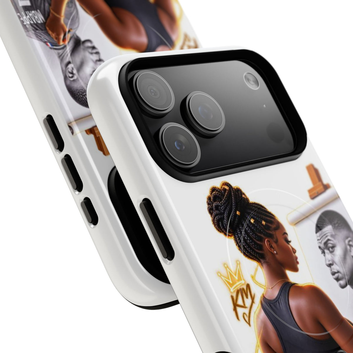 Tough Magnetic Case — Athletic Woman Painting Portrait Phone Cover (King Signature)