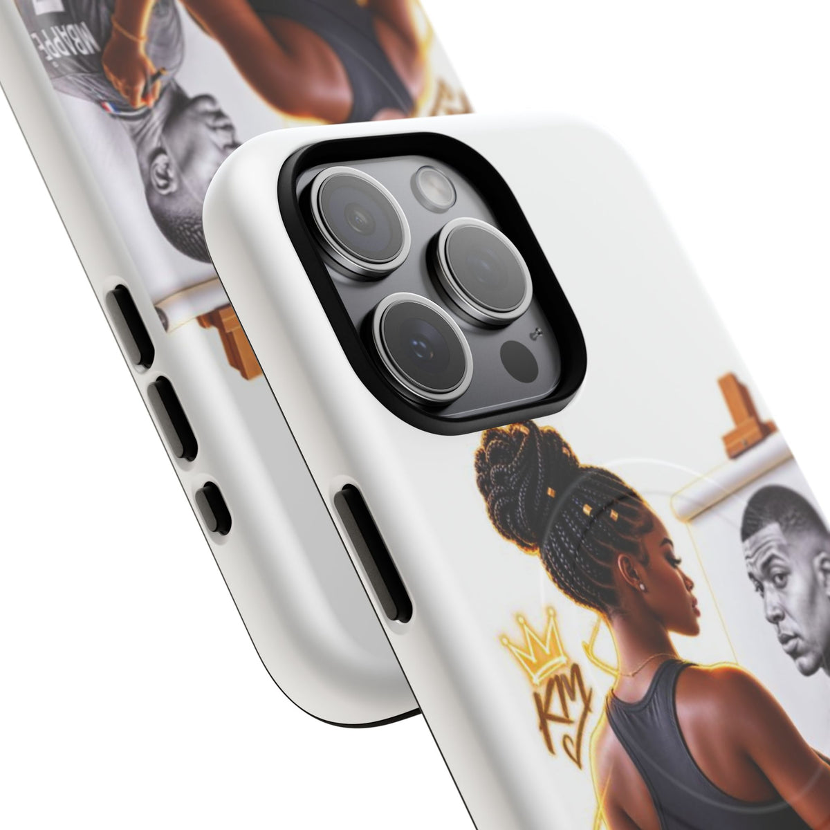 Tough Magnetic Case — Athletic Woman Painting Portrait Phone Cover (King Signature)
