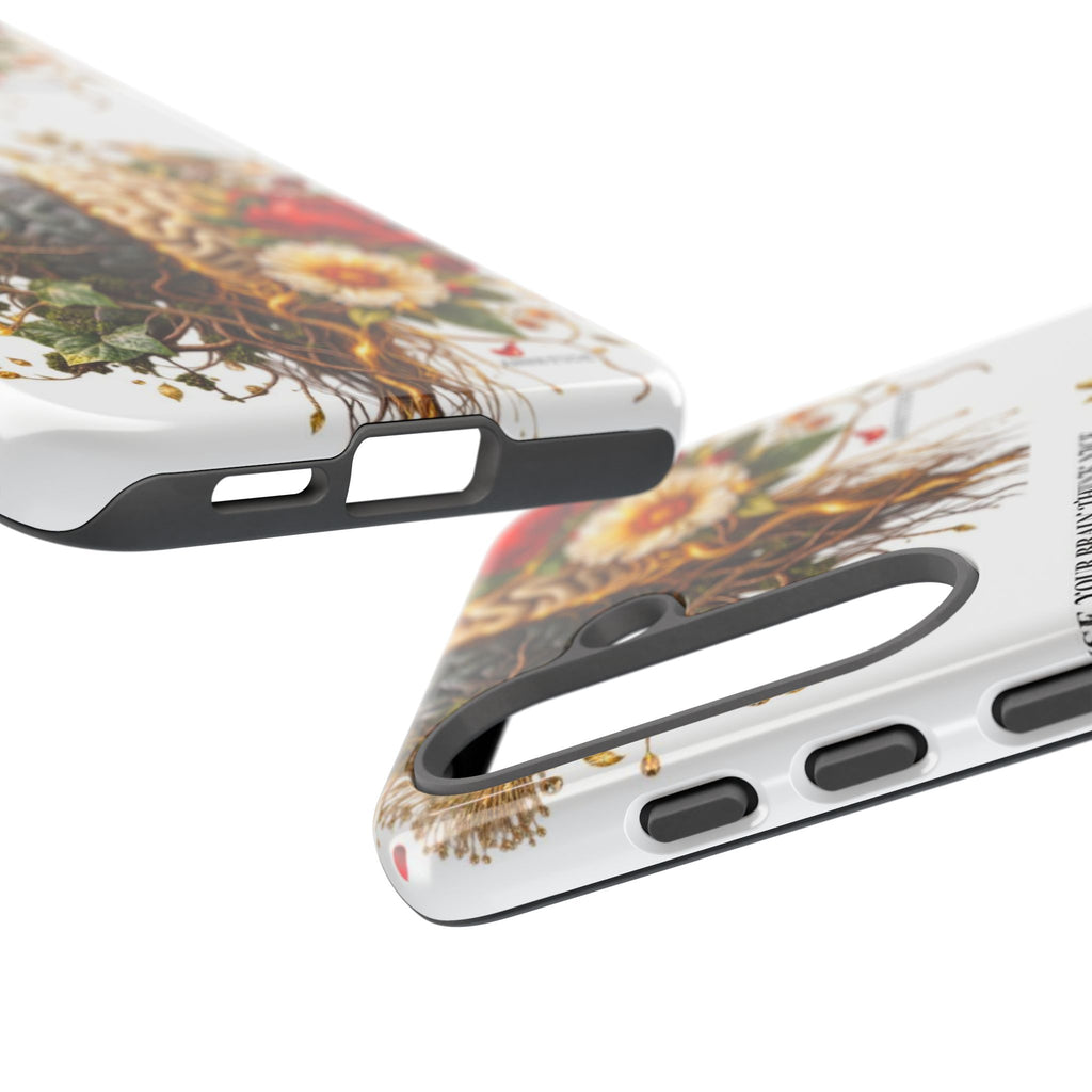 Phone Case — Floral Brain Illustration Protective Cover