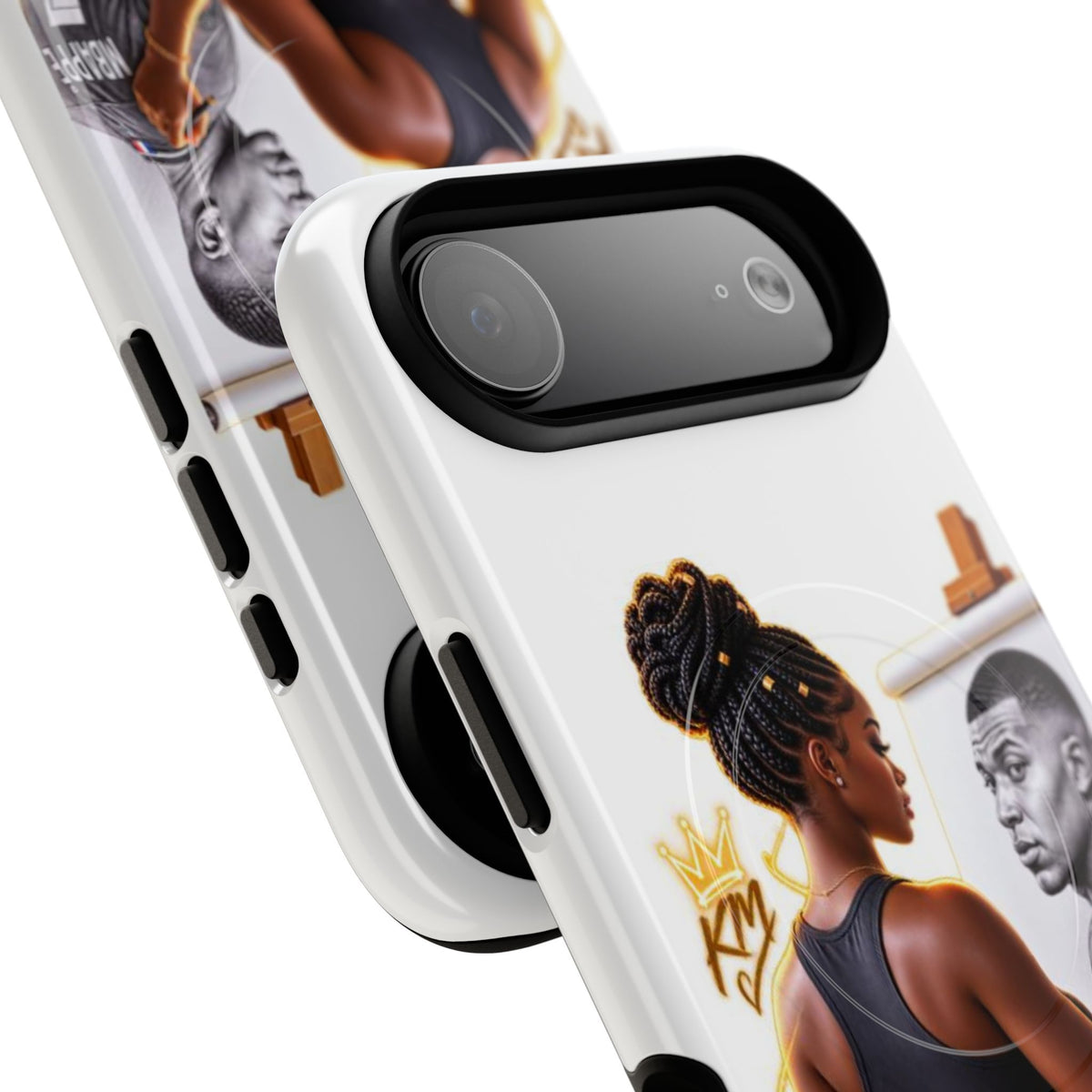 Tough Magnetic Case — Athletic Woman Painting Portrait Phone Cover (King Signature)