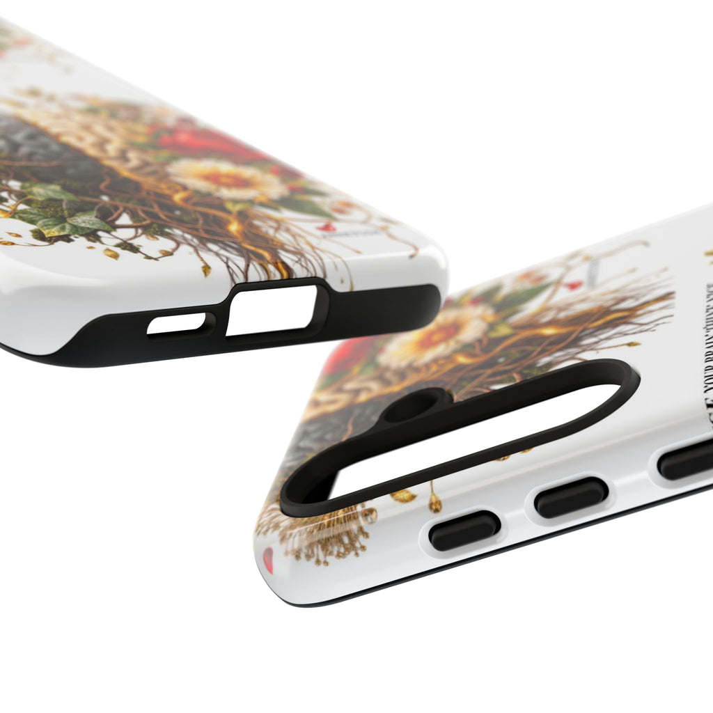 Phone Case — Floral Brain Illustration Protective Cover