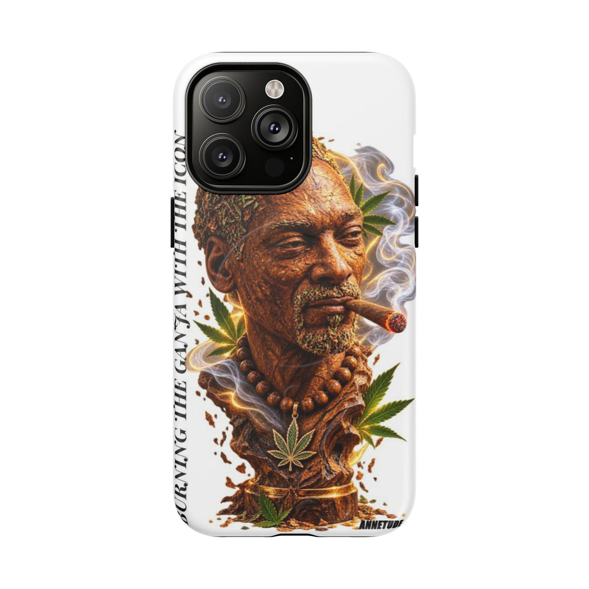 Rasta Icon Tough Magnetic Phone Case — 'Blazin' the Crazy' Smoky Portrait