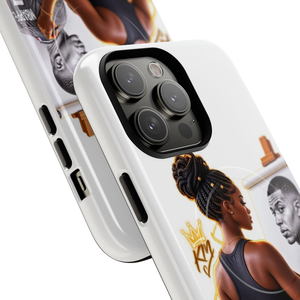 Tough Magnetic Case — Athletic Woman Painting Portrait Phone Cover (King Signature)