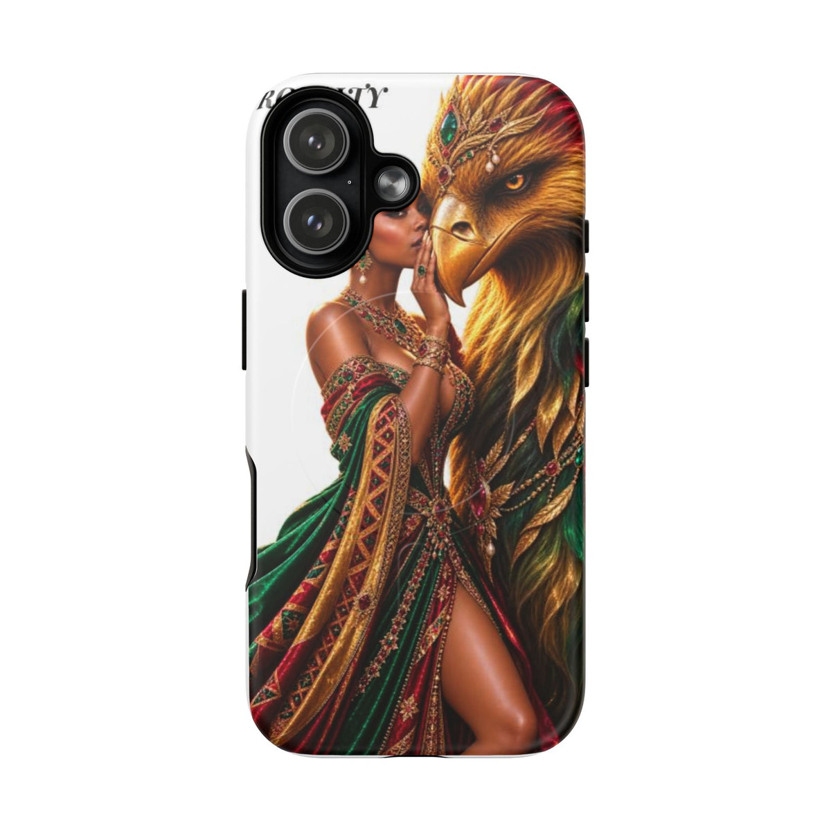 Royalty Phone Case — African Queen & Gryphon Art Tough Magnetic Case