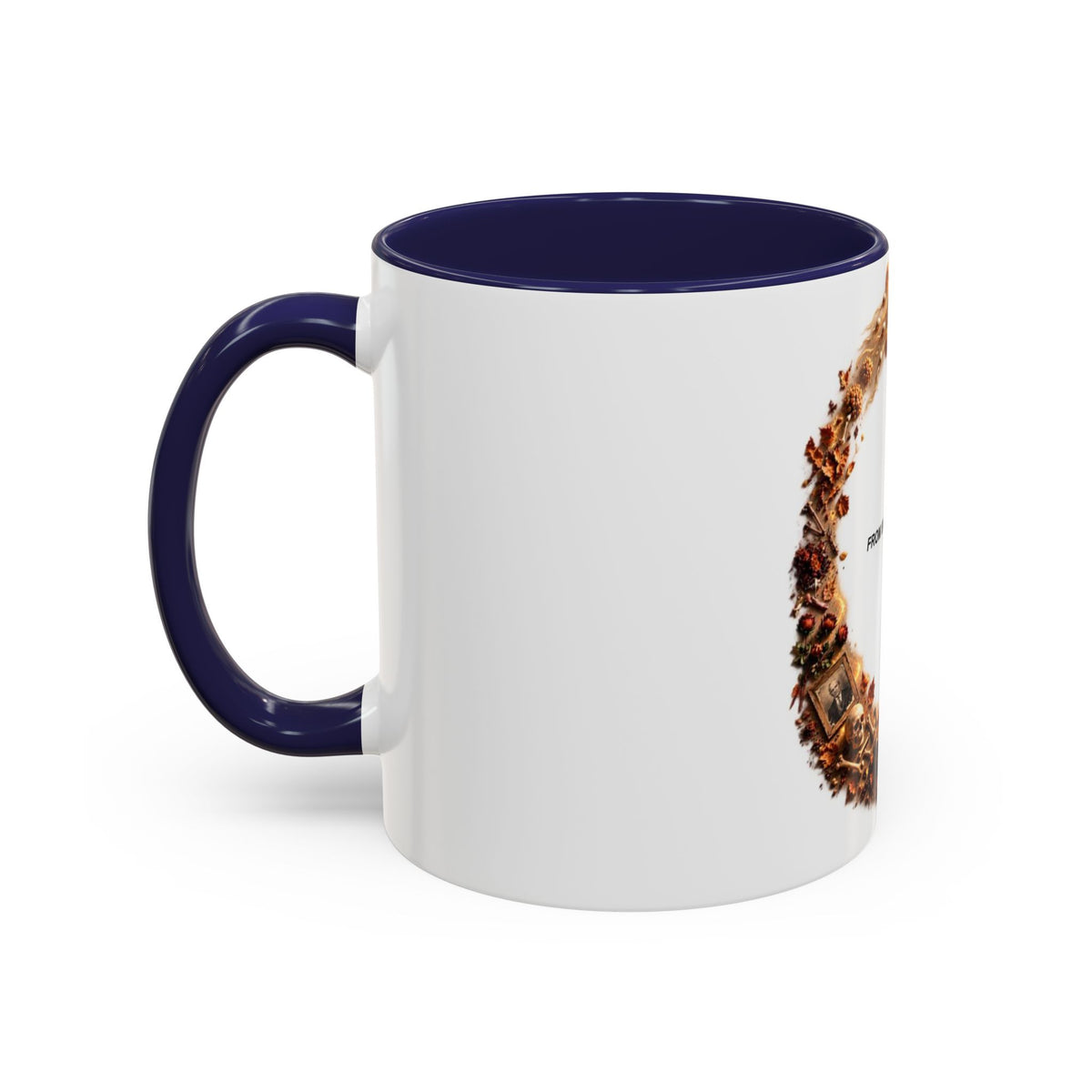 Coffee Mug — "From Birth to Rest" Illustrated Life Cycle Accent Mug