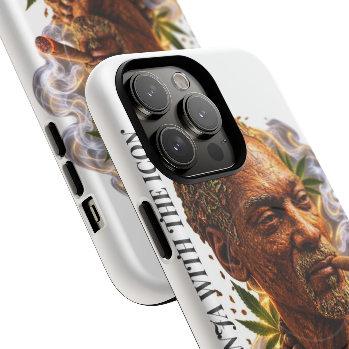 Rasta Icon Tough Magnetic Phone Case — 'Blazin' the Crazy' Smoky Portrait