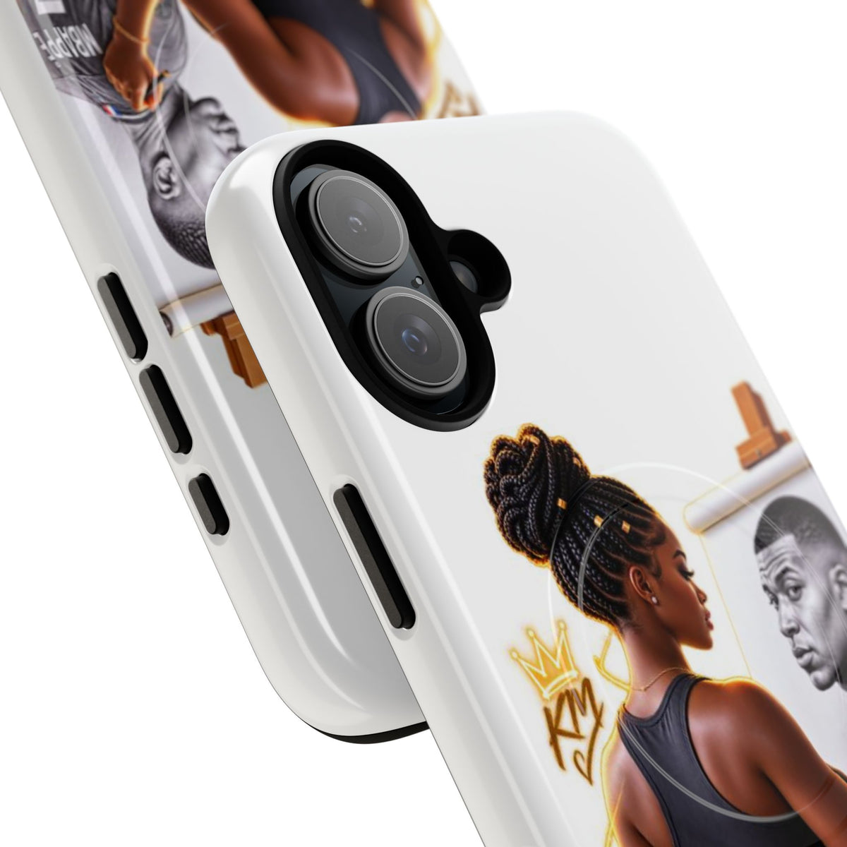 Tough Magnetic Case — Athletic Woman Painting Portrait Phone Cover (King Signature)
