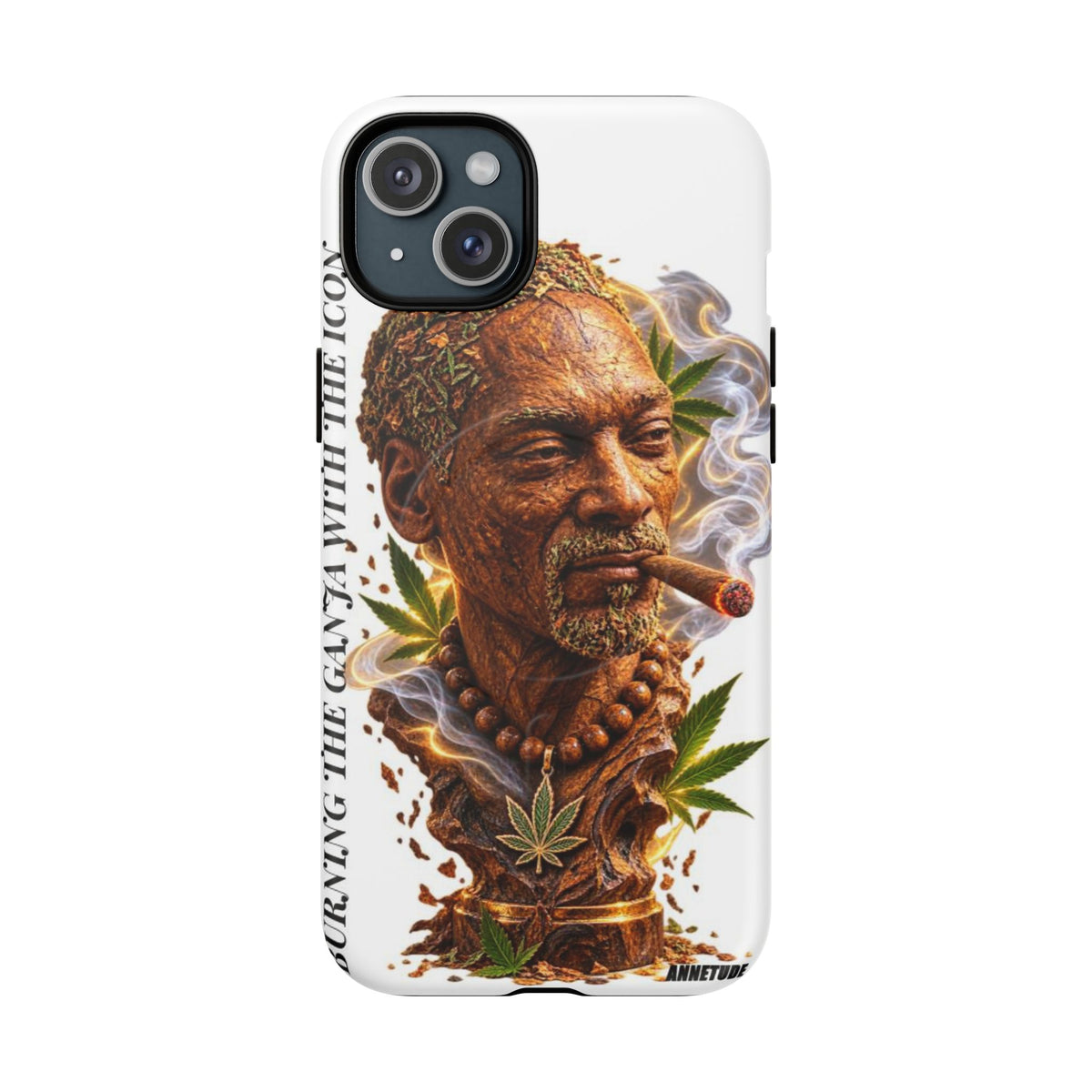 Rasta Icon Tough Magnetic Phone Case — 'Blazin' the Crazy' Smoky Portrait