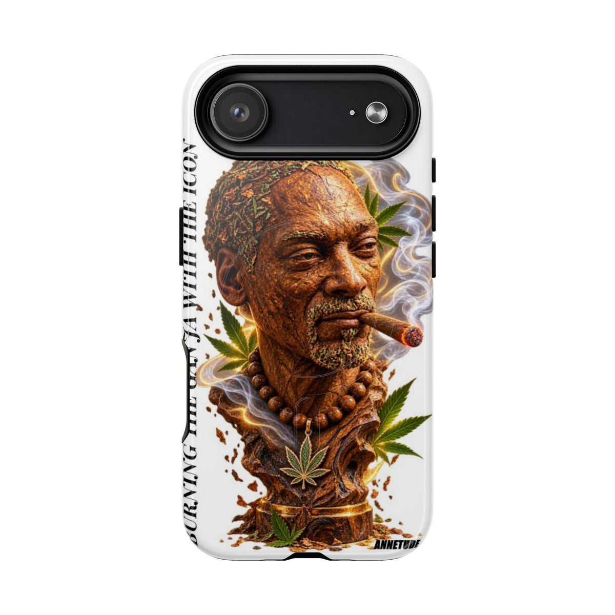 Rasta Icon Tough Magnetic Phone Case — 'Blazin' the Crazy' Smoky Portrait