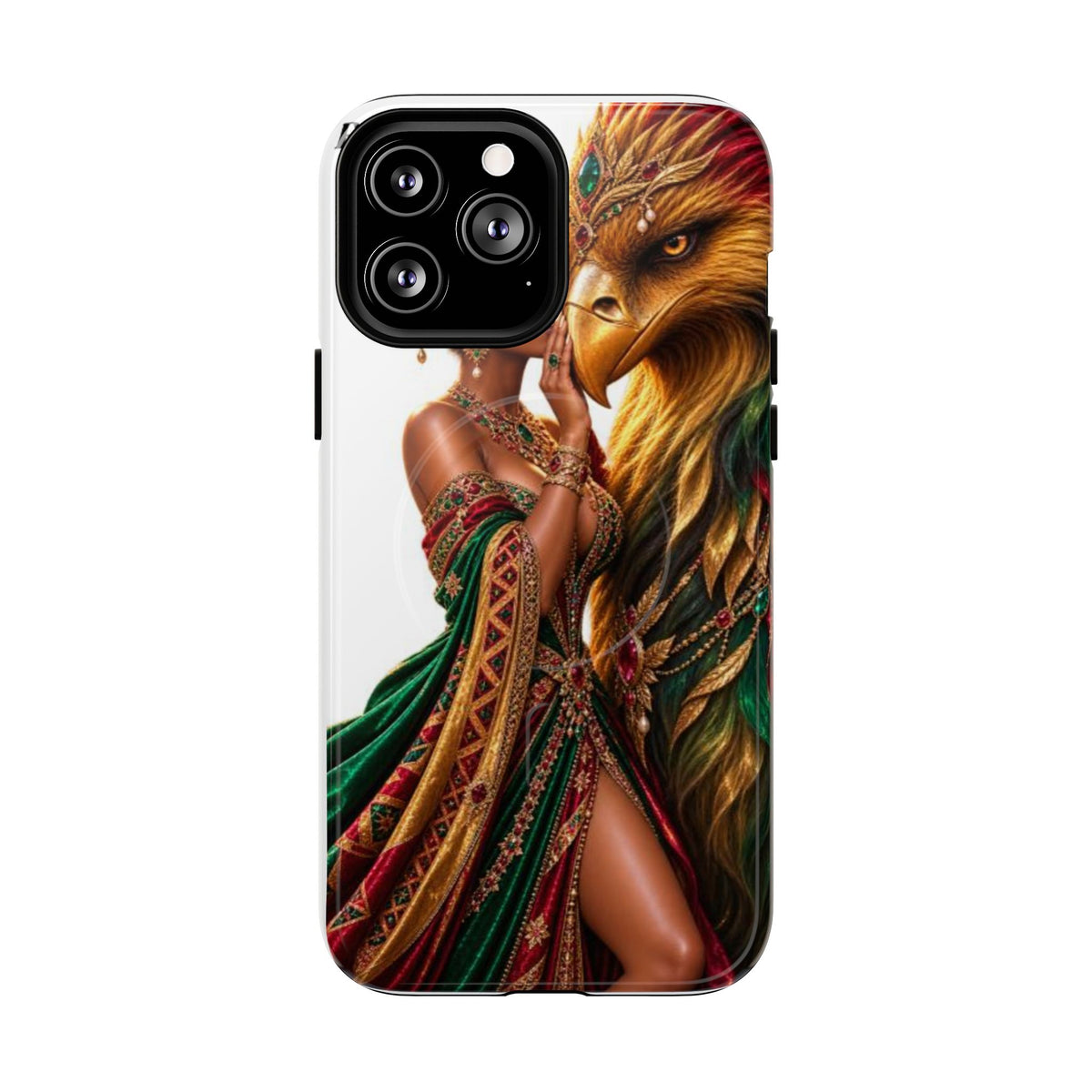 Royalty Phone Case — African Queen & Gryphon Art Tough Magnetic Case