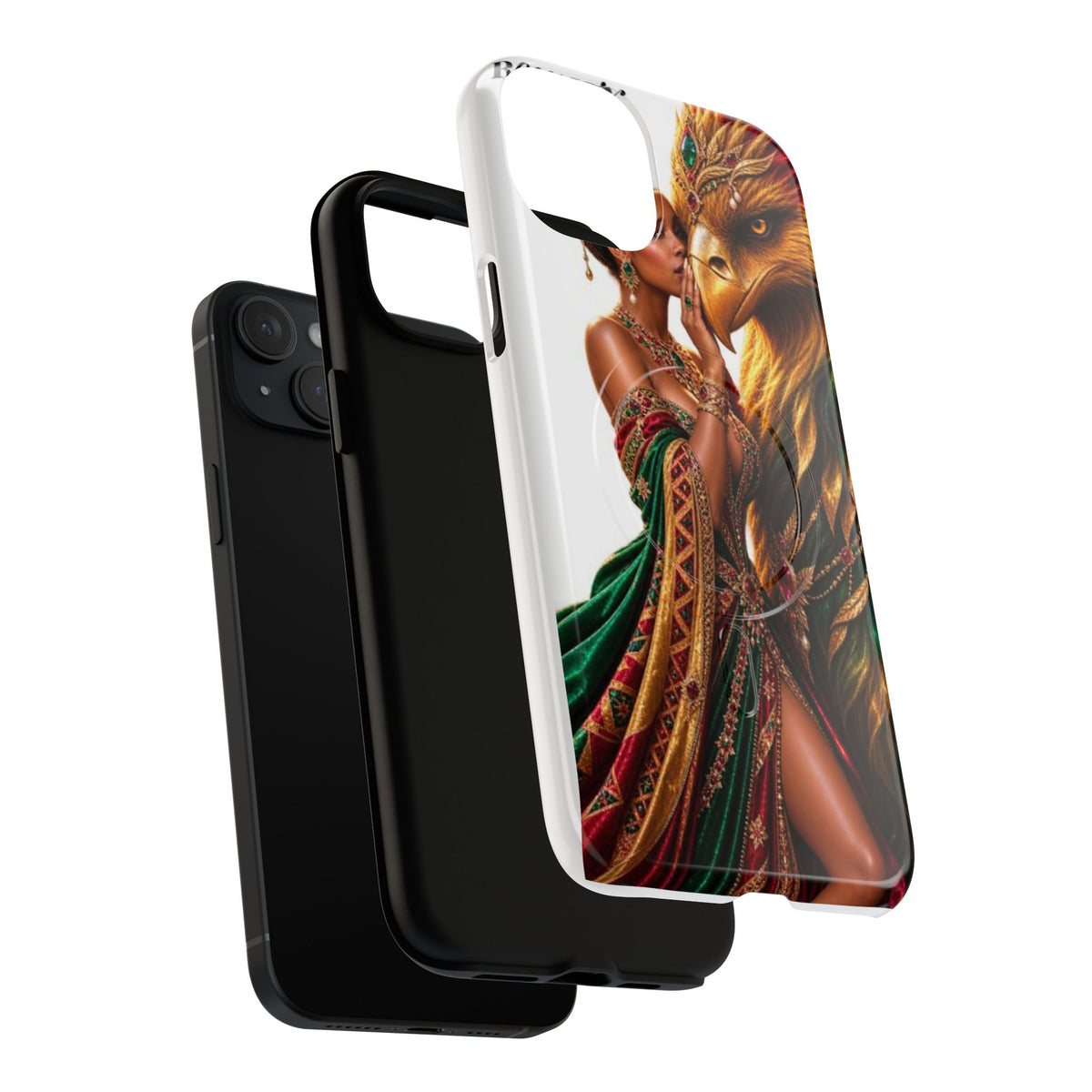 Royalty Phone Case — African Queen & Gryphon Art Tough Magnetic Case