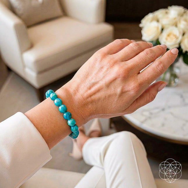 Empire of Her Own – Premium Blue Amazonite Bracelet — view 2